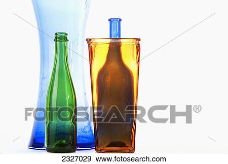 Colourful glassware on a white background; Chiang mai thailand View Large Photo Image Stock Photo - Colourful glassware on a white background; Chiang mai thailand. Fotosearch