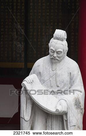Confucius At A Shrine; Nagasaki Japan View Large Photo Image Stock Photography - Confucius At A Shrine; Nagasaki Japan. Fotosearch