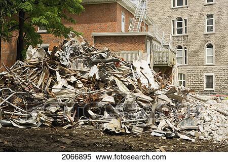 Demolition, Montreal, Quebec View Large Photo Image Stock Photography - Demolition, Montreal, Quebec. Fotosearch