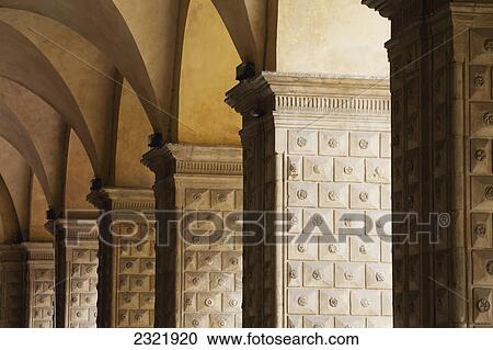 Detail Of A Row Of Arched Colonnades; Bologna Emilia-Romagna Italy View Large Photo Image Stock Image - Detail Of A Row Of Arched Colonnades; Bologna Emilia-Romagna Italy. Fotosearch