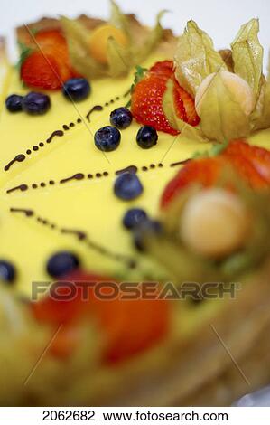 Detail Of Lemon Fruit Flan Dessert View Large Photo Image Stock Image - Detail Of Lemon Fruit Flan Dessert. Fotosearch