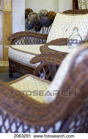 Detail Of Wicker Furniture, Canada, Ontario View Large Photo Image Stock Image - Detail Of Wicker Furniture, Canada, Ontario. Fotosearch