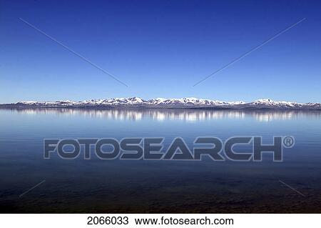 Stock Image - Distant Mountains In Kyrgyzstan. Fotosearch