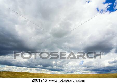 Stock Photography - Dramatic Sky, Lumsden, Saskatchewan, Canada. Fotosearch