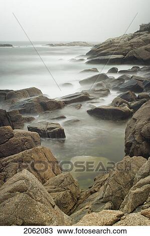 Stock Image - Duncan's Cove, Provincial Nature Reserve At Chebucto Head Lighthouse, Nova Scotia, Canada. Fotosearch