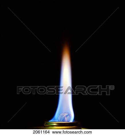 Picture - Fire Flame From A Butane Burner. Fotosearch