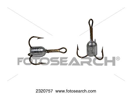 Fish Hooks On A White Background View Large Photo Image Stock Photo - Fish Hooks On A White Background. Fotosearch