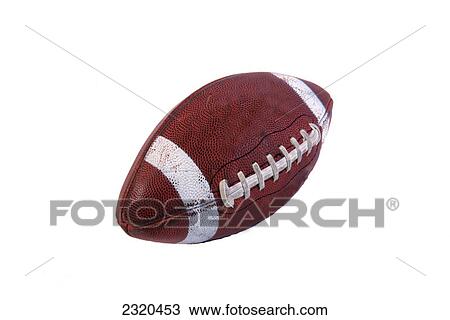 Stock Image - Football On A White Background. Fotosearch