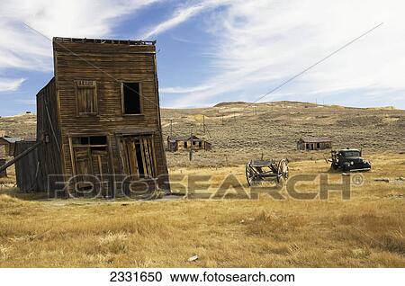 Stock Image - Gold mining ghost town; Bodie california united states of america. Fotosearch