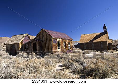 Gold mining ghost town with weathered buildings in the sage brush; Bodie california united states of america View Large Photo Image Stock Image - Gold mining ghost town with weathered buildings in the sage brush; Bodie california united states of america. Fotosearch