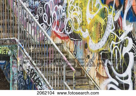 Picture - Graffiti On Wall Of Parkade Halifax, Nova Scotia, Canada. Fotosearch