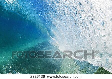 Hawaii, Maui, Hana, Beautiful blue wave breaking. View Large Photo Image Stock Photograph - Hawaii, Maui, Hana, Beautiful blue wave breaking.. Fotosearch