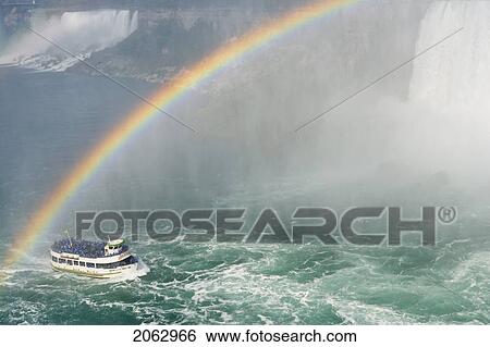 Horseshoe Falls And The American Falls And The Maid Of The Mist At Niagara Falls, Ontario, Canada View Large Photo Image Stock Photograph - Horseshoe Falls And The American Falls And The Maid Of The Mist At Niagara Falls, Ontario, Canada. Fotosearch