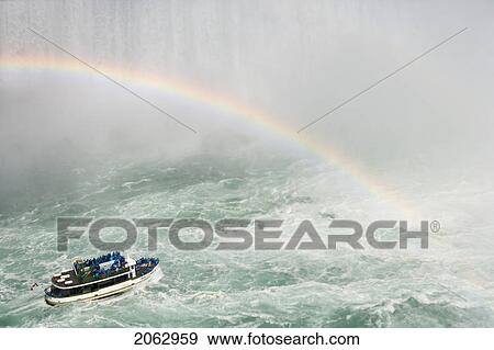 Horseshoe Falls And The Maid Of The Mist - Niagara Falls, Ontario, Canada View Large Photo Image Stock Photo - Horseshoe Falls And The Maid Of The Mist - Niagara Falls, Ontario, Canada. Fotosearch