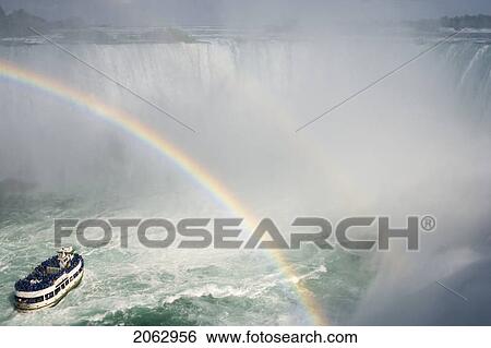 Horseshoe Falls And The Maid Of The Mist - Niagara Falls, Ontario, Canada View Large Photo Image Stock Photograph - Horseshoe Falls And The Maid Of The Mist - Niagara Falls, Ontario, Canada. Fotosearch