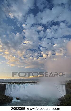 Horseshoe Falls At Sunrise, Niagara Falls, Ontario, Canada View Large Photo Image Stock Photo - Horseshoe Falls At Sunrise, Niagara Falls, Ontario, Canada. Fotosearch