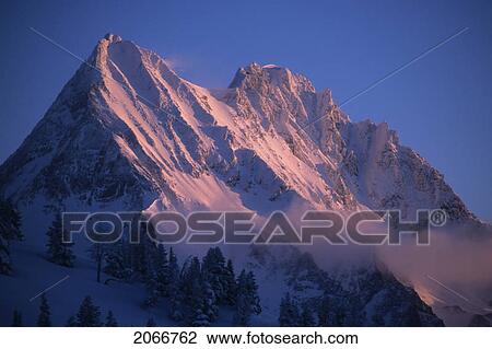 Stock Image - Jumbo Mountain And Karnak Mountain Seen From Jumbo Pass, Purcell Mountains, British Columbia. Fotosearch