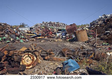 Junk yard; Canada View Large Photo Image Stock Photo - Junk yard; Canada. Fotosearch