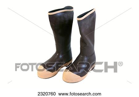 Knee High Rubber Boots On A White Background View Large Photo Image Stock Image - Knee High Rubber Boots On A White Background. Fotosearch
