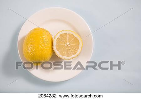 Lemons On White Plate View Large Photo Image Stock Image - Lemons On White Plate. Fotosearch