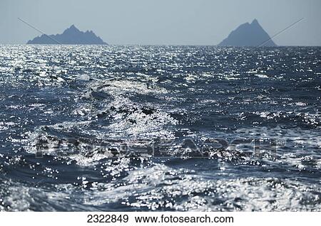 Stock Photo - Little skellig and skellig michael the skellig islands; Iveragh peninsula county kerry ireland. Fotosearch
