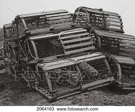 Lobster Traps, Peggy's Cove, Nova Scotia. View Large Photo Image Stock Image - Lobster Traps, Peggy's Cove, Nova Scotia.. Fotosearch