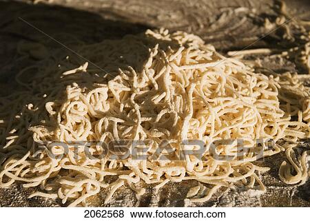 Stock Photo - Making Pasta At Home, Okanagan Centre, Bc Canada. Fotosearch