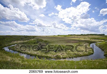 Meandering Creek, Lumsden, Saskatchewan, Canada View Large Photo Image Stock Photo - Meandering Creek, Lumsden, Saskatchewan, Canada. Fotosearch