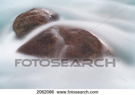 Stock Photograph - Mistaya River - Banff National Park, Alberta. Fotosearch