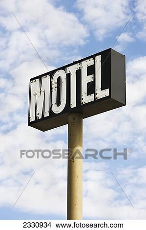 Picture - Motel sign; Saskatchewan canada. Fotosearch