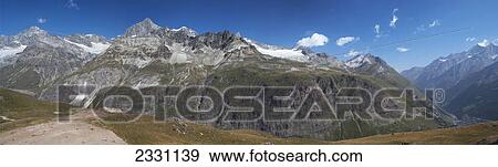 Mountains in the pennine alps; Zermatt valais switzerland View Large Photo Image Stock Photo - Mountains in the pennine alps; Zermatt valais switzerland. Fotosearch
