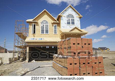 New home construction; Newmarket ontario canada View Large Photo Image Stock Photo - New home construction; Newmarket ontario canada. Fotosearch