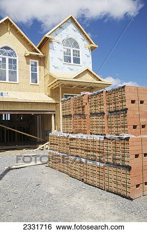 New home construction; Newmarket ontario canada View Large Photo Image Stock Photograph - New home construction; Newmarket ontario canada. Fotosearch