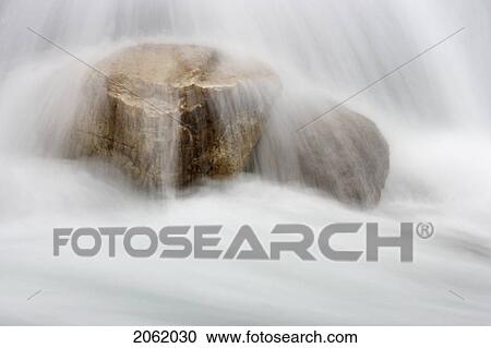 Stock Image - Nigel Creek - Banff National Park - Alberta, Canada. Fotosearch