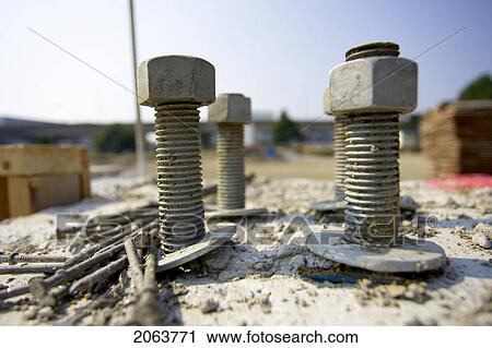 Nut, Bolt, And Washers Embedded In Concrete; Canada, Ontario, Hamilton (Composting Facility) View Large Photo Image Stock Image - Nut, Bolt, And Washers Embedded In Concrete; Canada, Ontario, Hamilton (Composting Facility). Fotosearch