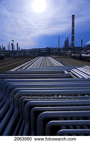 Oil Refinery; Canada, Alberta View Large Photo Image Stock Image - Oil Refinery; Canada, Alberta. Fotosearch
