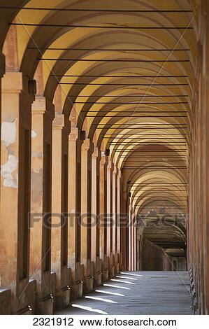 Old Arched Colonnades; Bologna Emilia- Romagna Italy View Large Photo Image Stock Image - Old Arched Colonnades; Bologna Emilia- Romagna Italy. Fotosearch