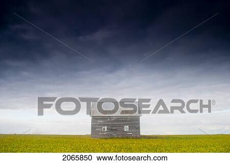 Stock Image - Old House, Manitoba, Canada. Fotosearch