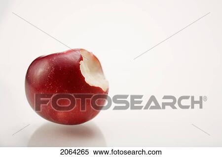 Organic Apple With Bite Taken Out View Large Photo Image Stock Photography - Organic Apple With Bite Taken Out. Fotosearch