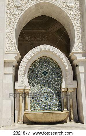 Ornate Facade On The Hassan Ii Mosque; Casablanca Morocco View Large Photo Image Stock Photo - Ornate Facade On The Hassan Ii Mosque; Casablanca Morocco. Fotosearch