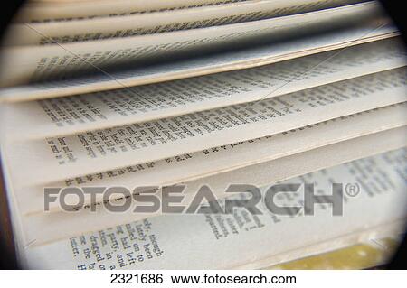 Stock Photograph - Pages In A Book; Connecticut United States Of America. Fotosearch