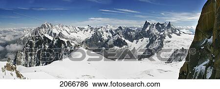 Panorama Of Mountains In The Area Of Mont Blanc View Large Photo Image Stock Photograph - Panorama Of Mountains In The Area Of Mont Blanc. Fotosearch