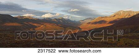 Stock Image - Panoramic View Of The Klondike Valley In Tombstone Territorial Park; Yukon Canada. Fotosearch