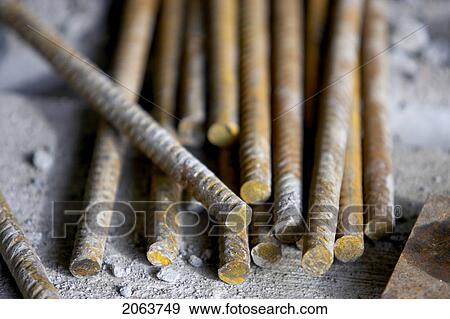 Stock Photo - Pile Of Rebar; Canada, Ontario, Hamilton (Composting Facility). Fotosearch