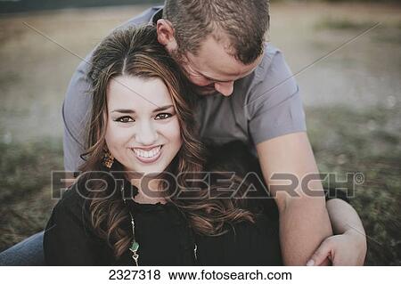 Stock Photo - Portrait of a couple; White rock british columbia canada. Fotosearch