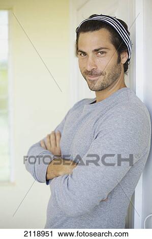 Stock Image - Portrait Of A Man; Wailua Kauai Hawaii United States Of America. Fotosearch