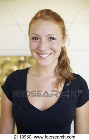 Stock Image - Portrait Of A Woman; Wailua Kauai Hawaii United States Of America. Fotosearch