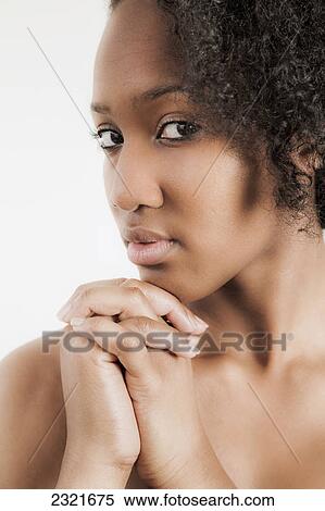 Stock Photography - Portrait Of A Young Woman; Connecticut United States Of America. Fotosearch