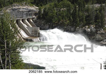 Power Plant Waterfall, Vancouver Island, B. C. View Large Photo Image Stock Photography - Power Plant Waterfall, Vancouver Island, B. C.. Fotosearch