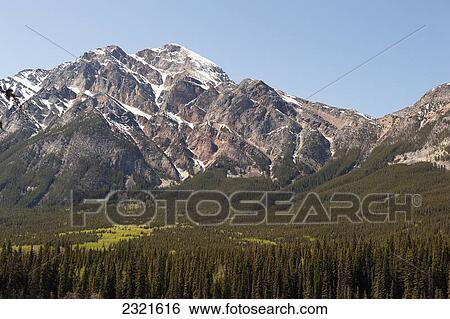 Pyramid Mountain; Alberta Canada View Large Photo Image Stock Photograph - Pyramid Mountain; Alberta Canada. Fotosearch